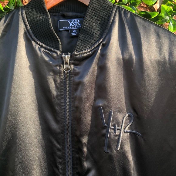 Young & Reckless Black Laced Bomber Jacket - Picture 3 of 7